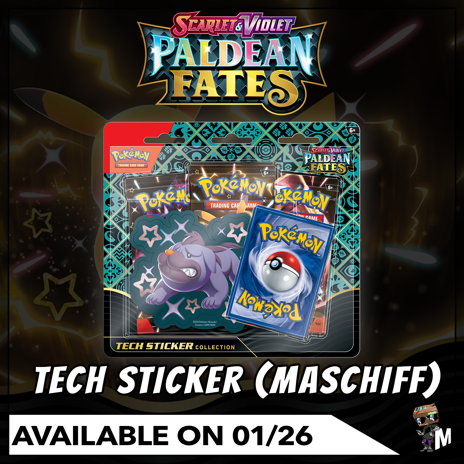 Pokemon Trading Card Game: Paldean Fates Tech Sticker Collection