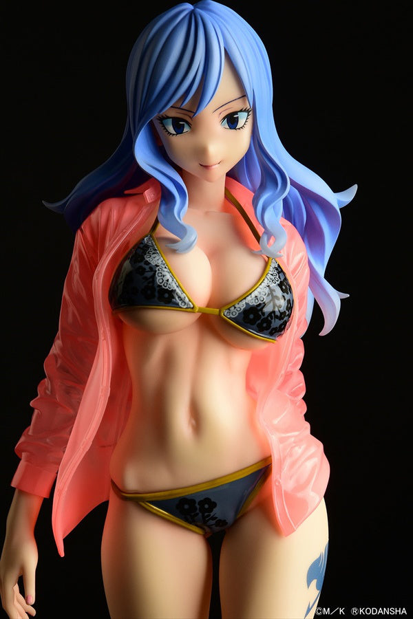 [Pre-Order] Juvia Lockser Gravure Style Black Bikini Wet See-Through Dress Shirt SP Fairy Tail 1/6 Scale Figure